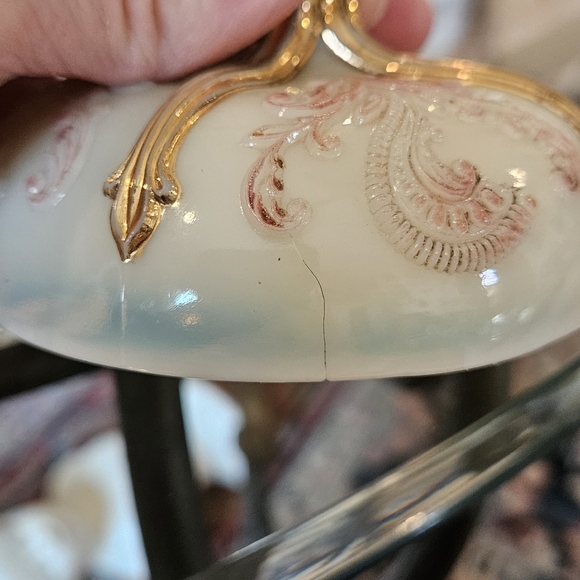 Northwood Inverted Fan Sugar Creamer Spooner Uranium Custard Glass Antique EAPG - Picture 10 of 16